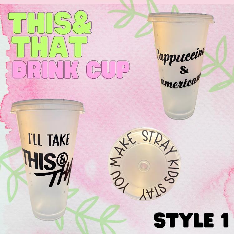 Stray Kids “This & That” Lyrics Cup – 24oz K-pop Tumbler