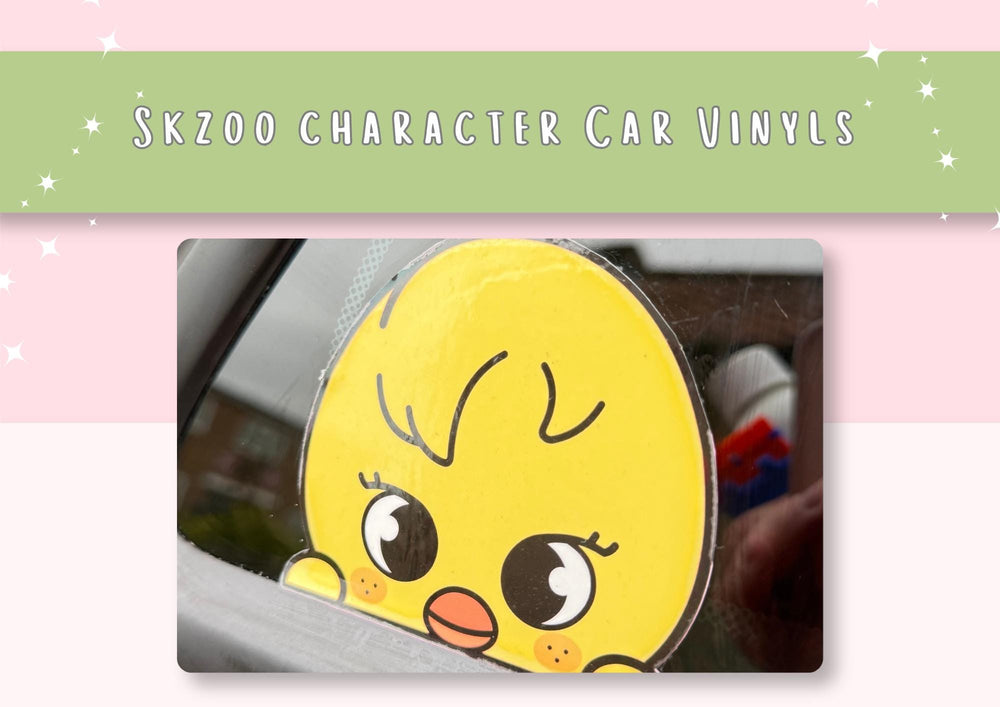 Stray Kids SKZOO Car Peeker Decal – K-pop Vinyl Window Sticker