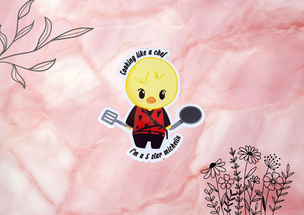 Felix BbokAri Chef Sticker 🍳 – Stray Kids God’s Menu Inspired Vinyl Sticker