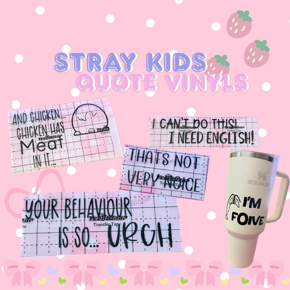 Custom Stray Kids Quote Vinyl Decal – Personalised SKZ K-pop Sticker